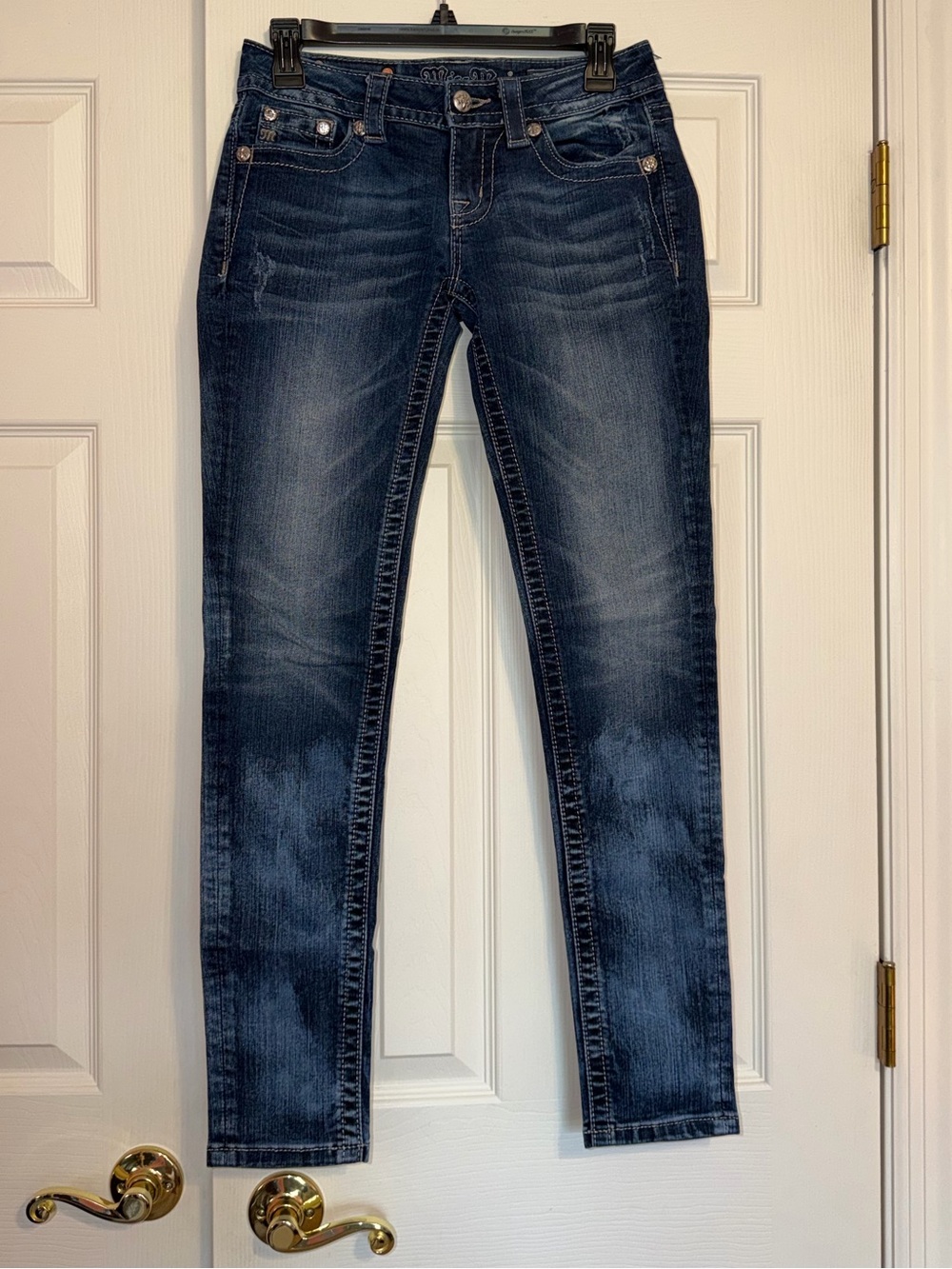 Miss Me Dark Blue Skinny Jeans